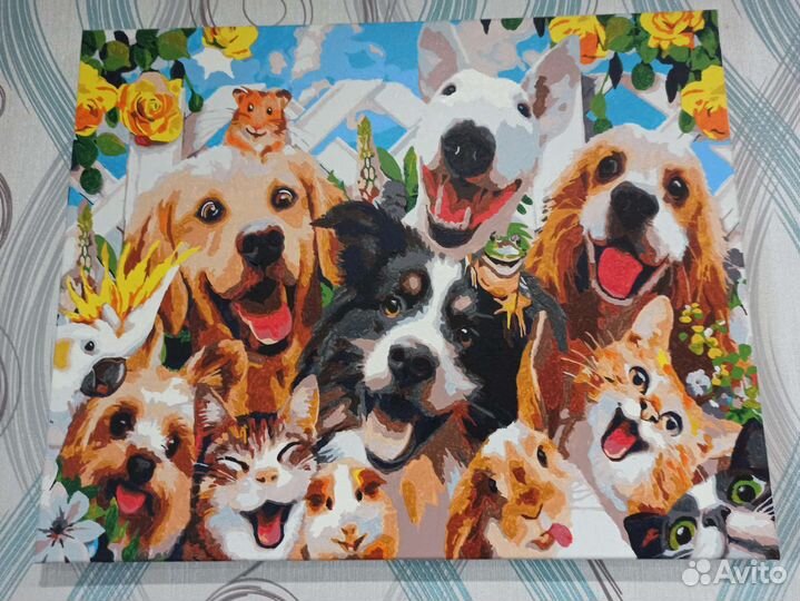 Картина по номерам, алмазная мозаика на заказ