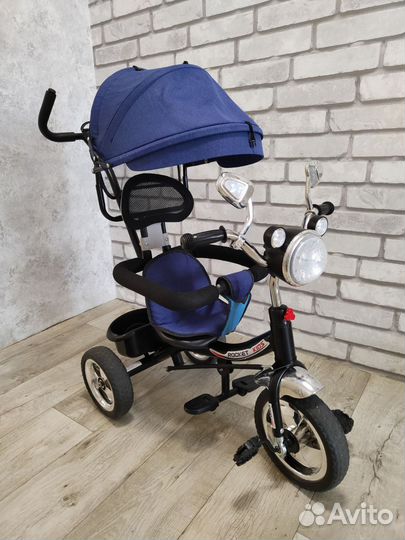 Велосипед трехколесный с ручкой