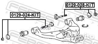 Болт с эксцентриком ремкомплект 0129-024-KIT