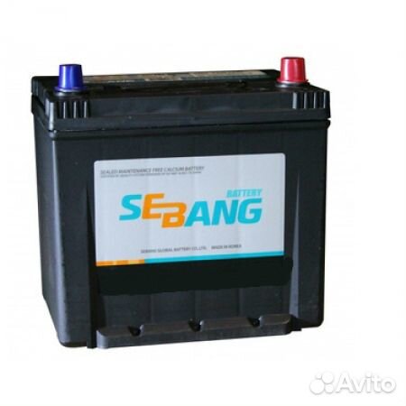 Аккумулятор 55Ач Sebang D20L 470A Корея премиум