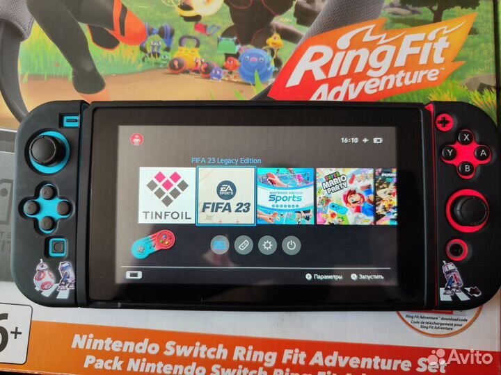 Nintendo switch v2 прошитая с кольцом Ring Fit