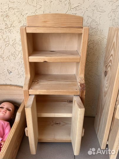 Кукольная мебель деревянная
