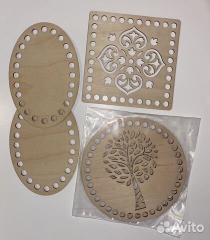 Новые деревянные донышки для корзин 5 штук