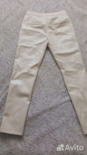 Кожаные брюки женские