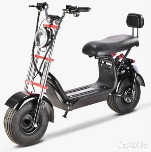 Электроскутер Wolong C3 PRO 1000W 15AH