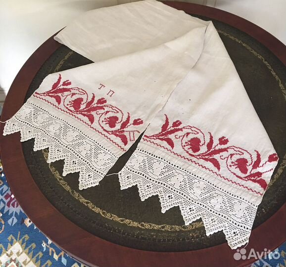 Винтажные рушники и салфетка