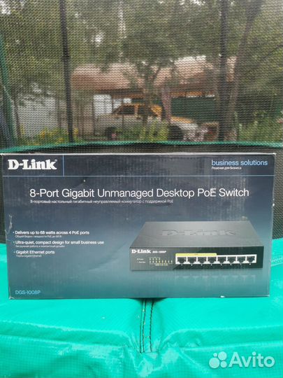 D-link 8 port gigabit unmanager desktop poe switch