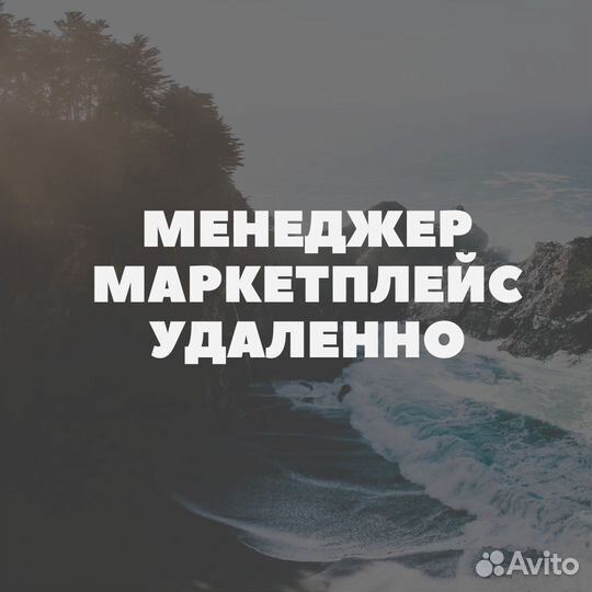 Менеджер удаленно вб ozon