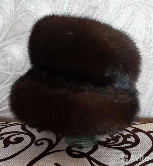 Шляпа-капор женская норковая, новая