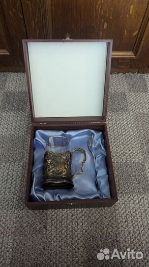 Подстаканник латунь