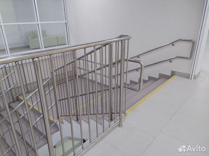 Перила из полированной нержавеющей стали aisi 304