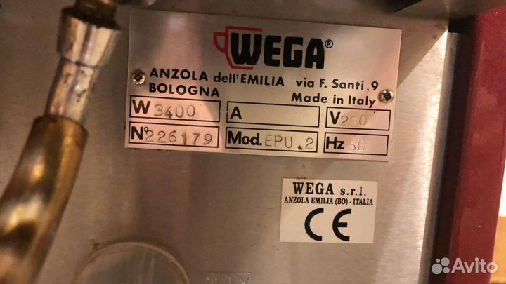 Кофемашина wega Рожковая