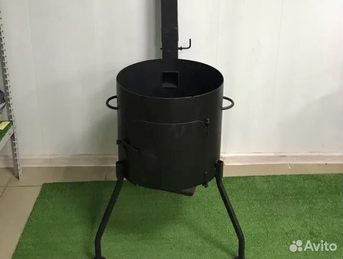 Печь для казана 3 мм съёмные ножки