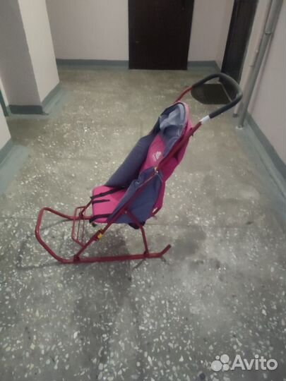 Детские зимние санки