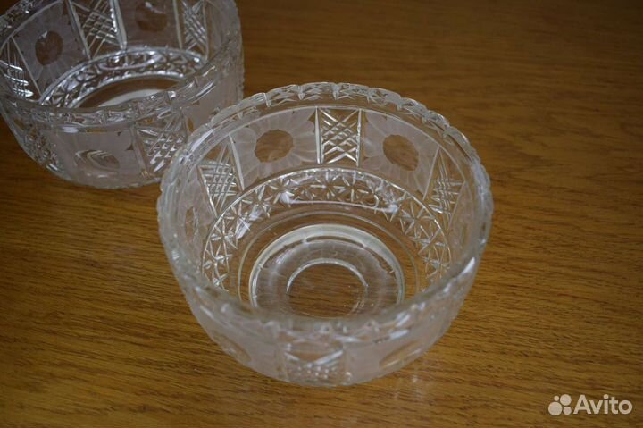 Хрустальные салатники СССР