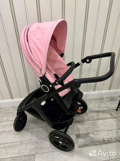 Коляска Stokke trailz 2 в 1 на черном шасси