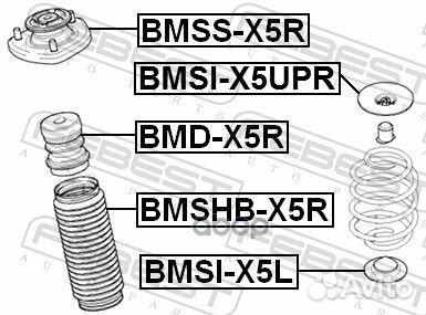 Проставка пружины подвески bmsi-X5UPR Febest