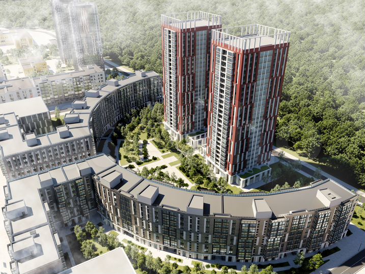 3-к. квартира, 77,4 м², 2/8 эт.