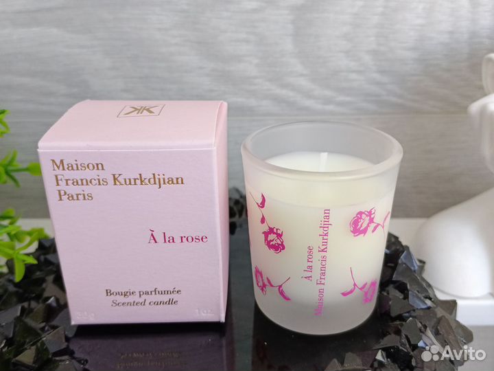 Свеча A la rose оригинал миниатюра