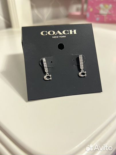Серьги Coach оригинал новые