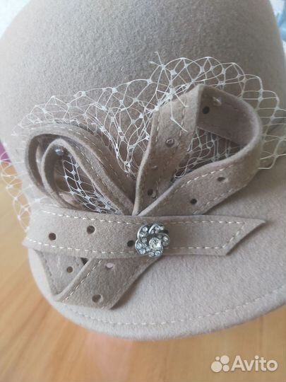 Шляпа фетровая женская