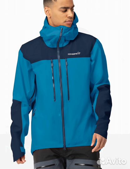 L куртка Norrona Trollveggen Gore-Tex Pro синяя