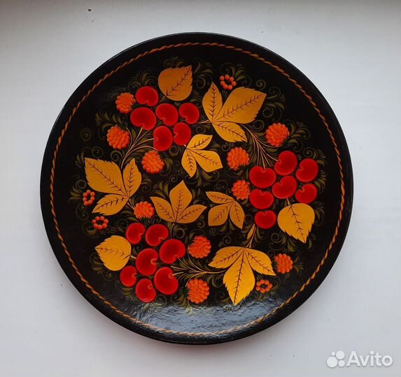 Тарелки-панно Хохлома СССР декоративные