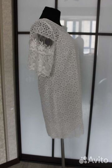 Платье белое мини