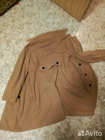 Пальто мужское бежевое размер М