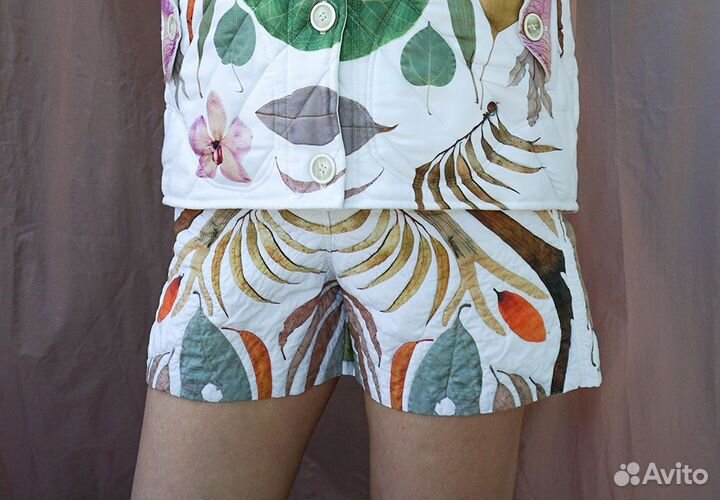 Стеганые Шорты с Орнаментом Masha Lamzina