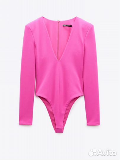 Боди с подплечниками zara xs