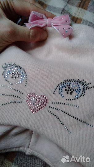 Шапка шерсть новая зимняя, Kotik (размер 48-50)