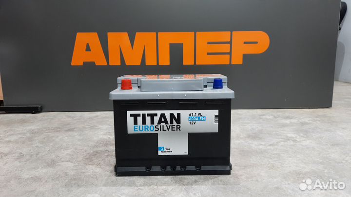Аккумулятор 61 А.ч. Titan Eurosilver 600 A/EN
