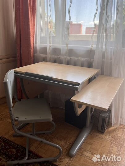Растущая парта и стул фирмы дэми