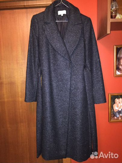 Пальто женское франция 44-46р шерсть альпака шелк