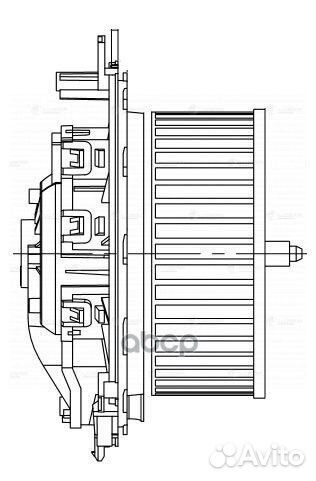 Э/вентилятор отоп. для а/м Skoda Octavia A7 (13