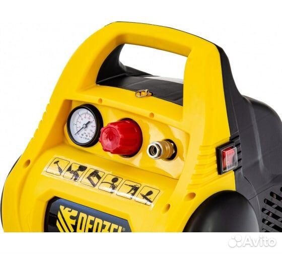 Компрессор воздушный denzel рс 1/6-180