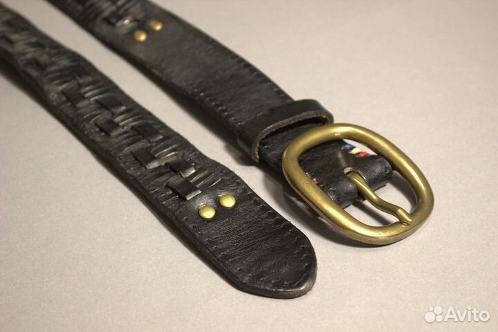 Мужской кожаный ремень ручной работы