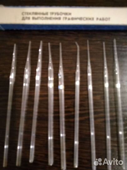 Стеклянные трубочки для графических работ