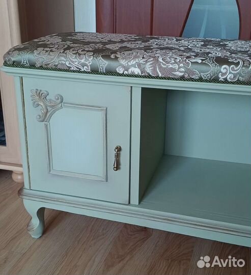 Банкетка/тумба из массива дерева