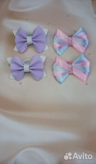 Бантики для волос, резинки школа, садик