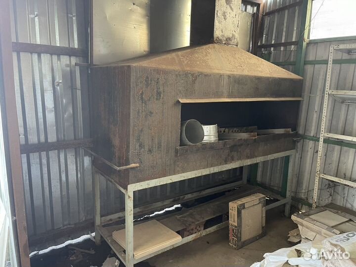 Мангал с крышей бу