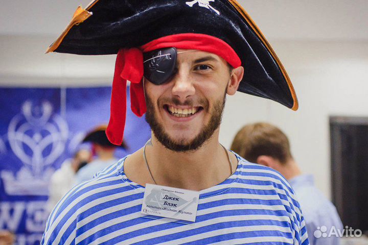 Мужской костюм пирата на хеллоуин