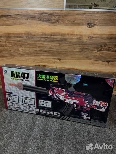 Автомат орбизный ак47 с световой вспышкой AK47