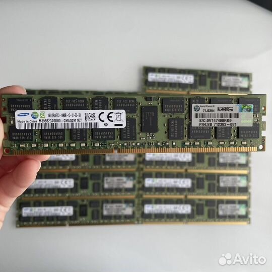 Samsung 1866Мгц 16Гб ecc HP 712383-081 DDR3