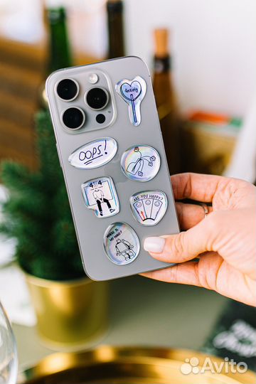 3D стикеры на телефон опт от 50 штук