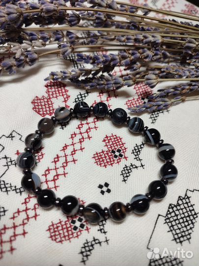 Браслет из натуральных камней с маслом дотерра