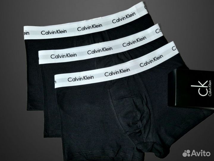 Трусы мужские боксеры calvin klein 3шт