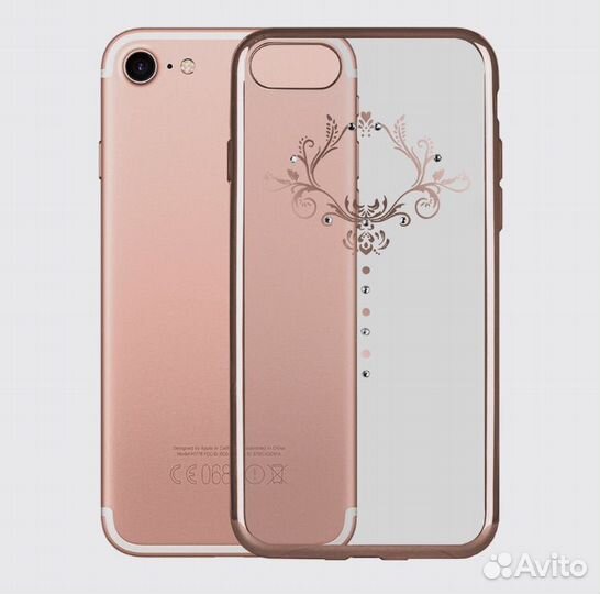 Чехол на iPhone 7с блестками