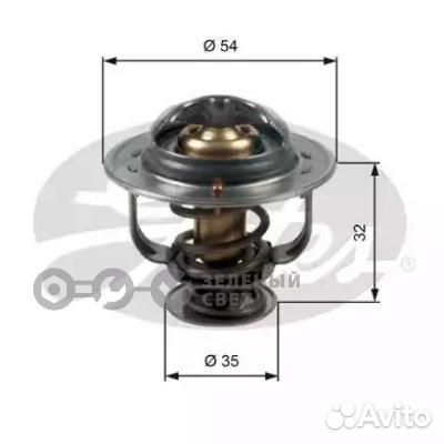 Gates TH47087G1 Термостат mitsubishi lancer 10 1.8